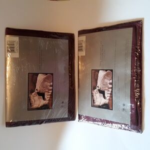 Standard Size Pillow Shams Set Of 2 New In Plastic Color Wineberry Ultra Satin